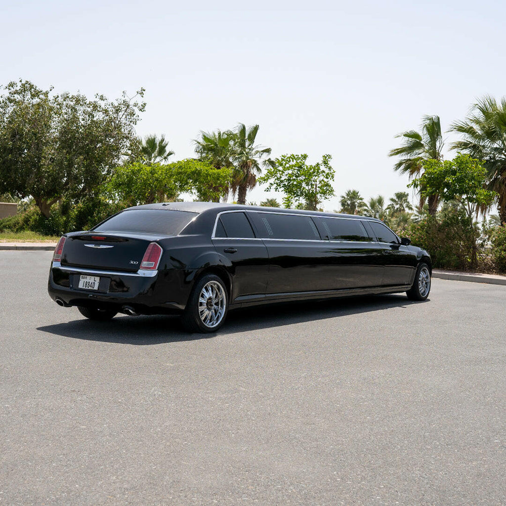 Chrysler Black Limo Rental in Dubai