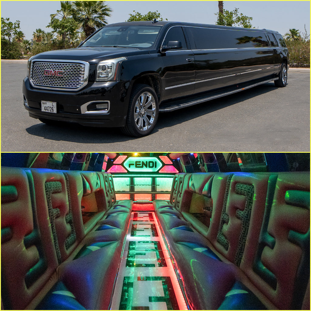 Gmc Vip Stretch Limousine Dubai | Skye VIP Limo