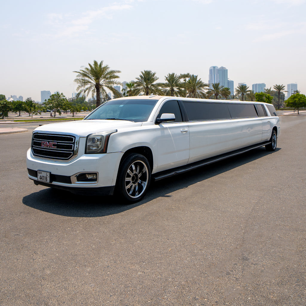 Gmc Vip Stretch Limo, Chauffeured Cars & Sprinter Van Rental Dubai | Skye VIP