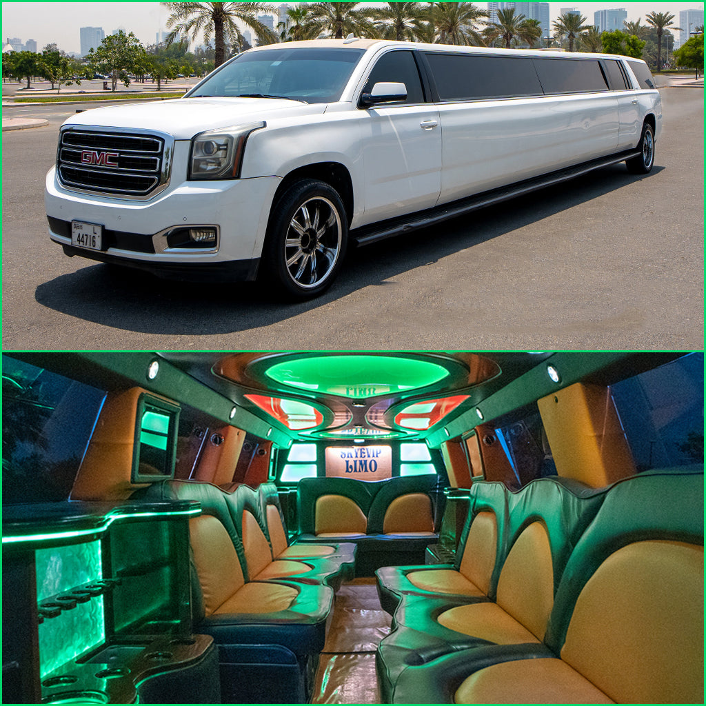 Gmc Vip Stretch Limousine Dubai | Skye VIP Limo