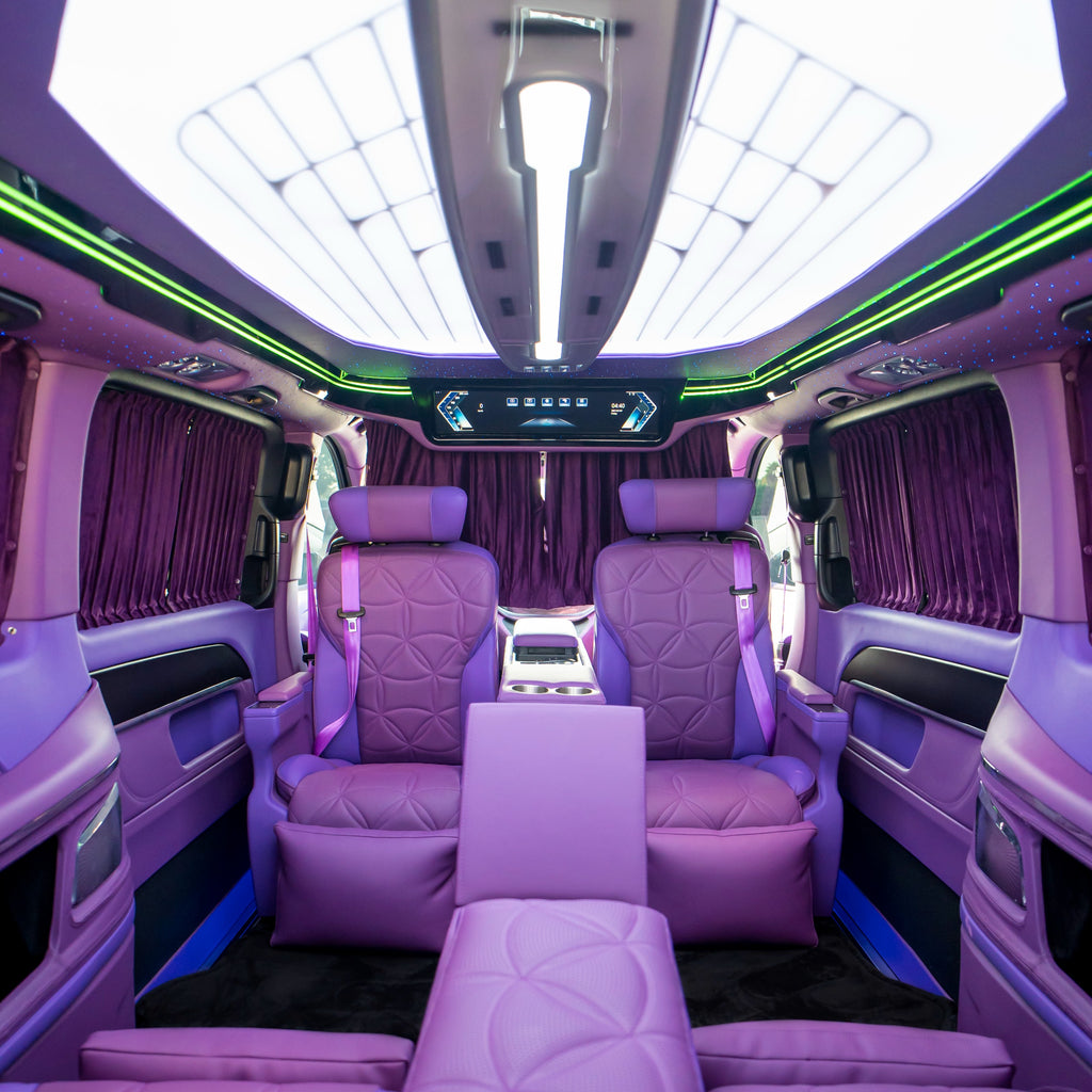 Luxury Maybach Lavender Van Interior