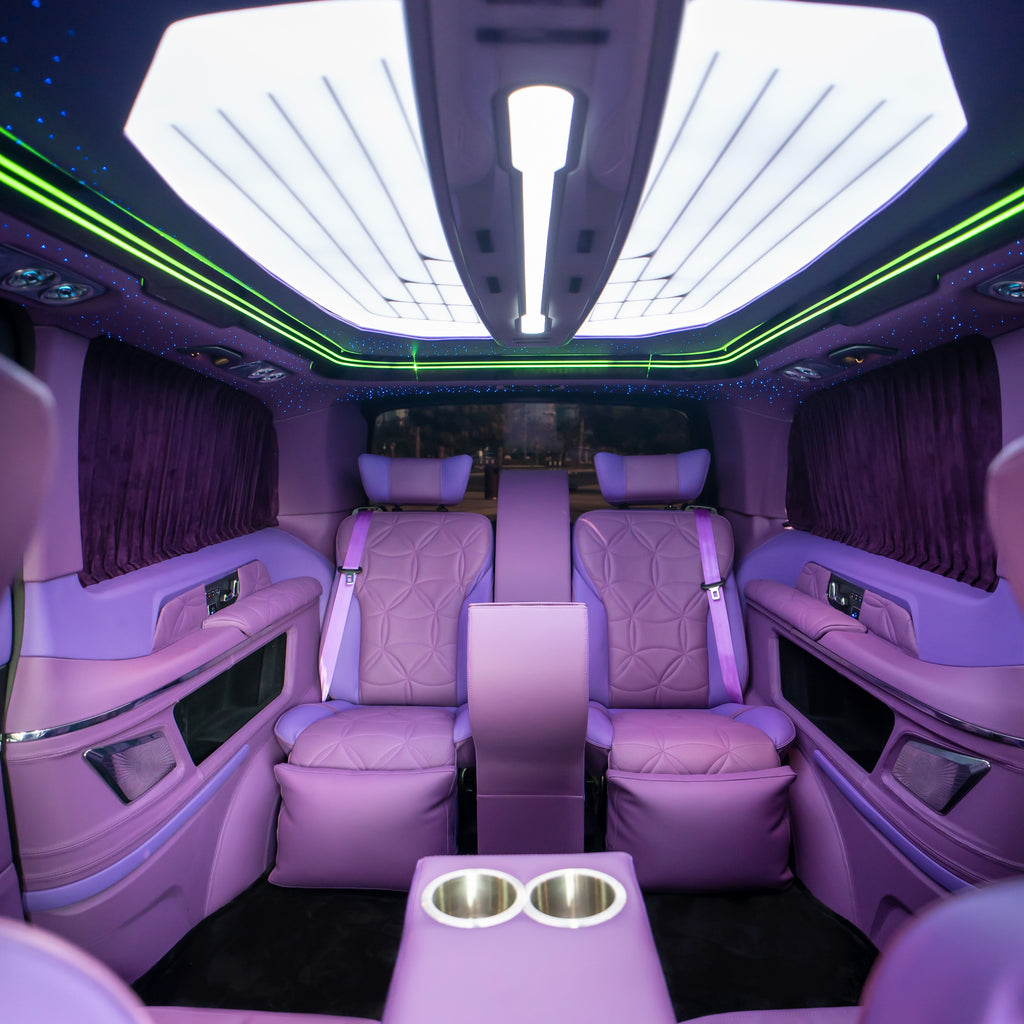 Luxury Maybach Lavender Van Seat