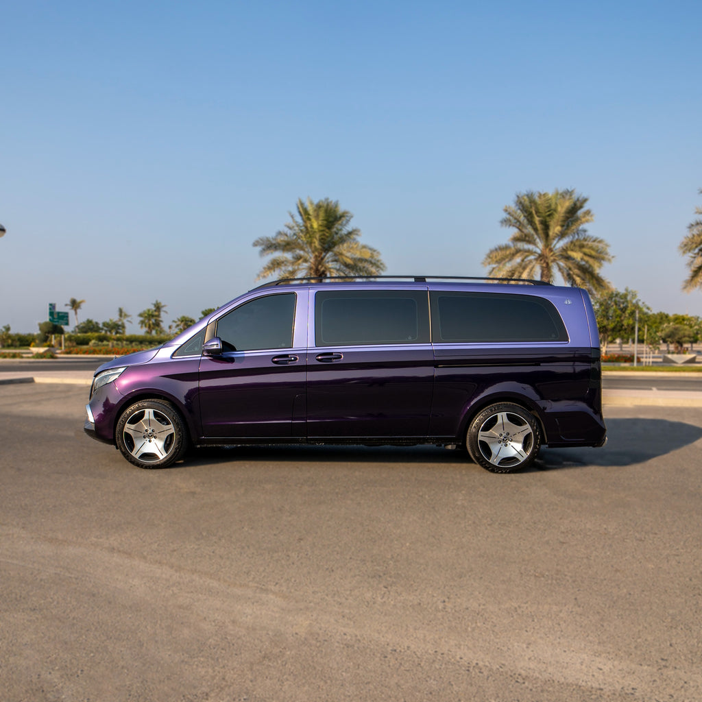 Luxury Maybach Lavender Van Side View