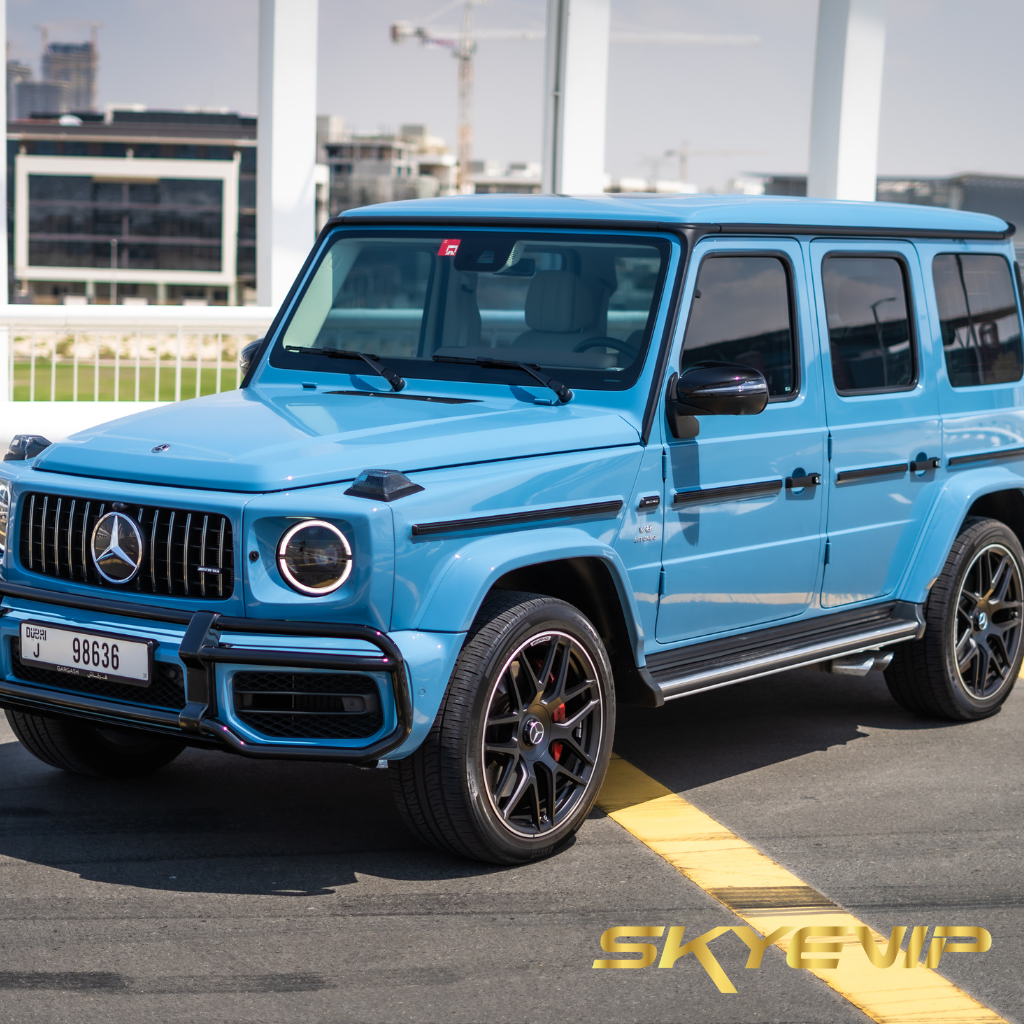Mercedes G63 Blue with Driver