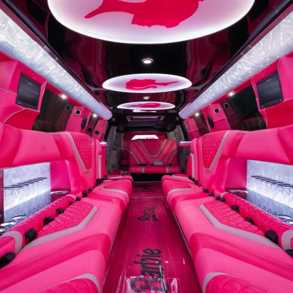 Pink Stretch Limousine Ride Dubai