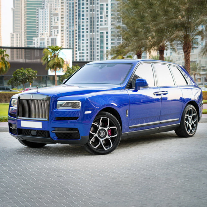 Rolls Royce Cullinan Blue Rental Dubai