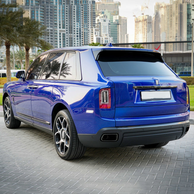 Rolls Royce Cullinan Blue Side View