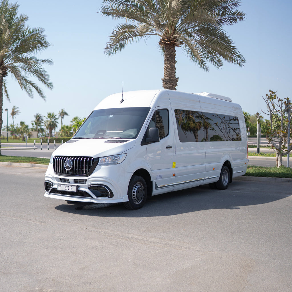 White Royal Sprinter Rental Dubai
